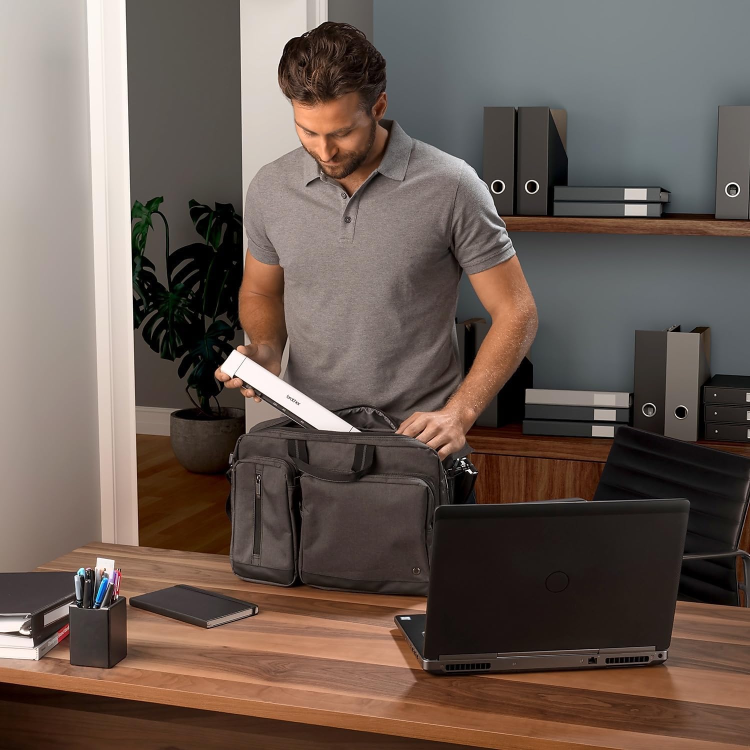 Brother DS-640 Compact Mobile Document Scanner, (Model: DS640) 1.5"x2"x11.9" - Image 4