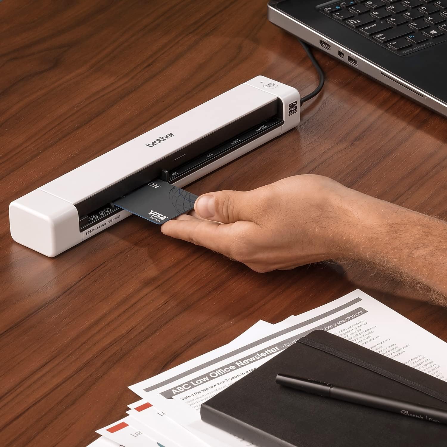 Brother DS-640 Compact Mobile Document Scanner, (Model: DS640) 1.5"x2"x11.9" - Image 6
