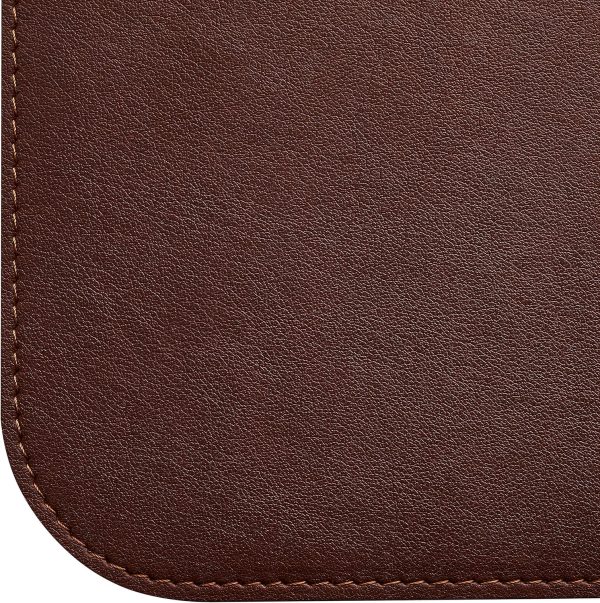 Gallaway Leather Mat, Office Desk Pad, Large 36" x 17" Dark Brown, Desk Mats on Top of Desks, Gift Ready Elegant Computer Cover Desk Pad Protector PU Leather - Image 9