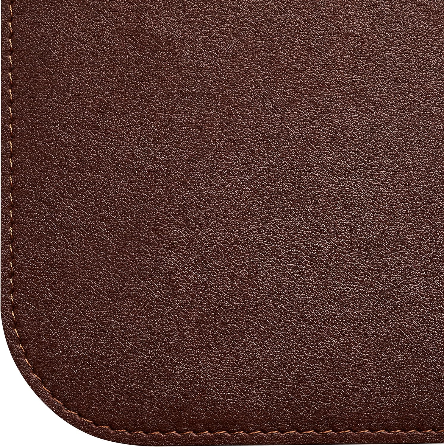 Gallaway Leather Mat, Office Desk Pad, Large 36" x 17" Dark Brown, Desk Mats on Top of Desks, Gift Ready Elegant Computer Cover Desk Pad Protector PU Leather - Image 9