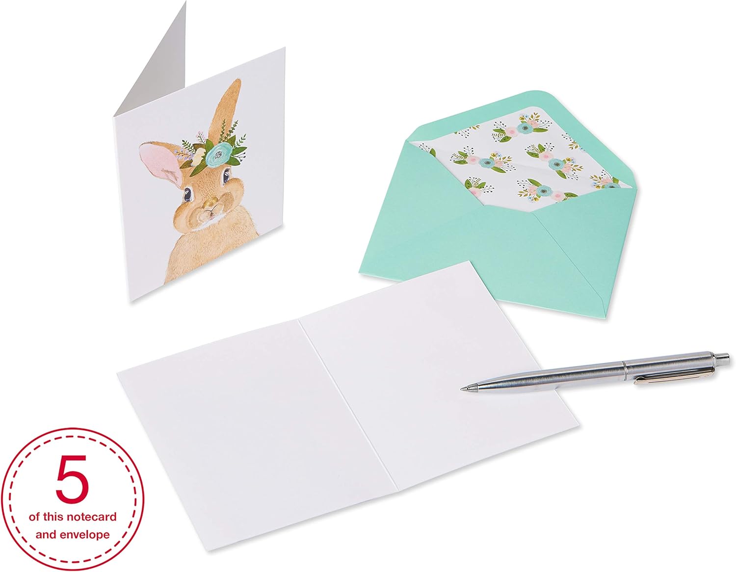 Papyrus Blank Cards with Envelopes, Woodland Animals (20-Count) - Image 3
