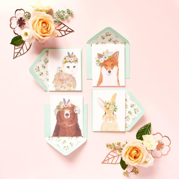 Papyrus Blank Cards with Envelopes, Woodland Animals (20-Count) - Image 8