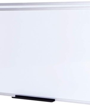 VIZ-PRO Large Magnetic Dry Erase White Board for Wall, 48 X 48 inches, Pack of 2, 4' x 4' Aluminum Framed Whiteboard with Marker Tray for School Office Home