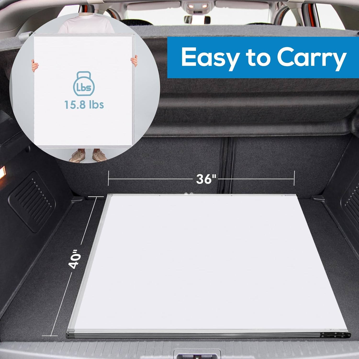 White Board Dry Erase 72x40, Large Magnetic Whiteboard Maxtek Dry Erase Boards for Wall, Aluminum Presentation Wall-Mounted Marker Board with a Long Pen Tray for School, Classroom, Office & Home - Image 4